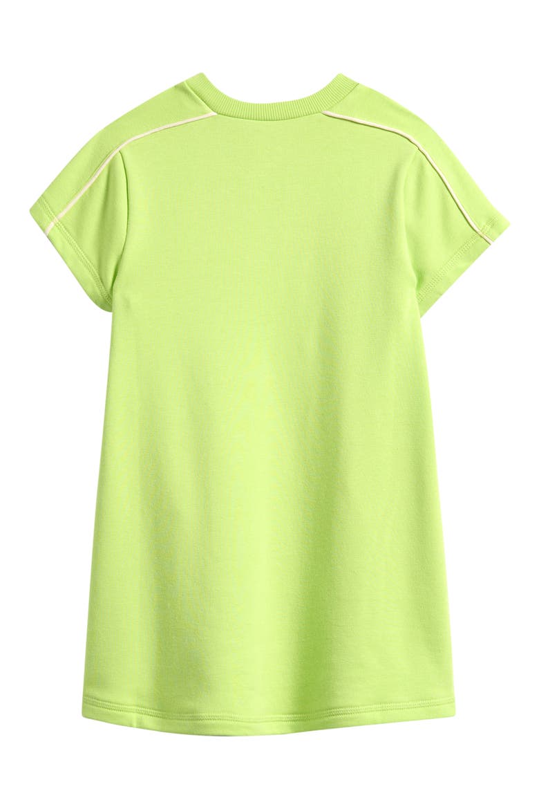 Kids' Terry T-Shirt Dress, Alternate, color, LIME TIME