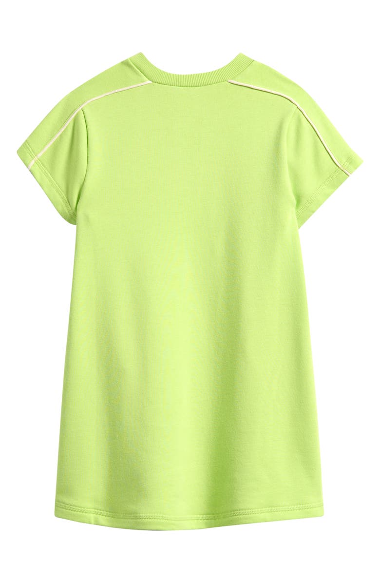 OTTER AVENUE Kids' Terry T-Shirt Dress, Alternate, color, Lime Time