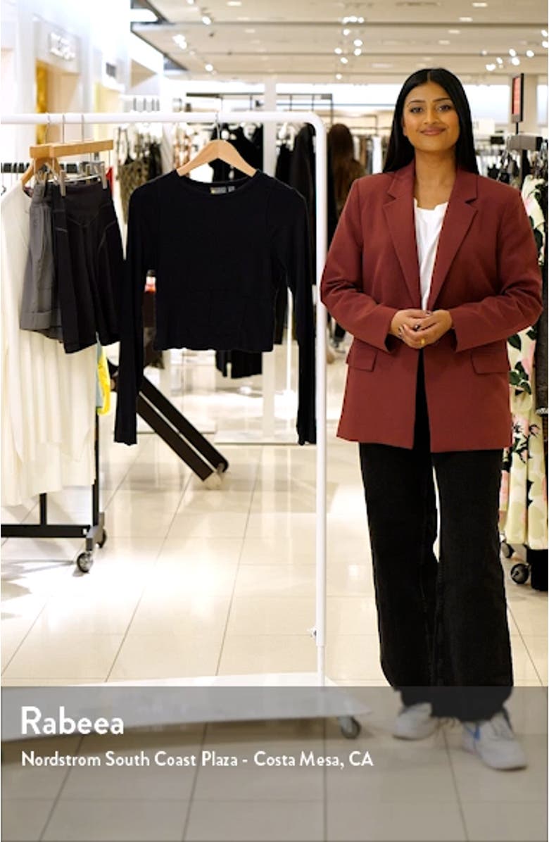 Streamline Seamed Crop Top, sales video thumbnail