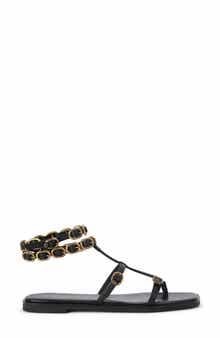 Kurt Geiger London Regent Buckle Embellished Gladiator Sandal