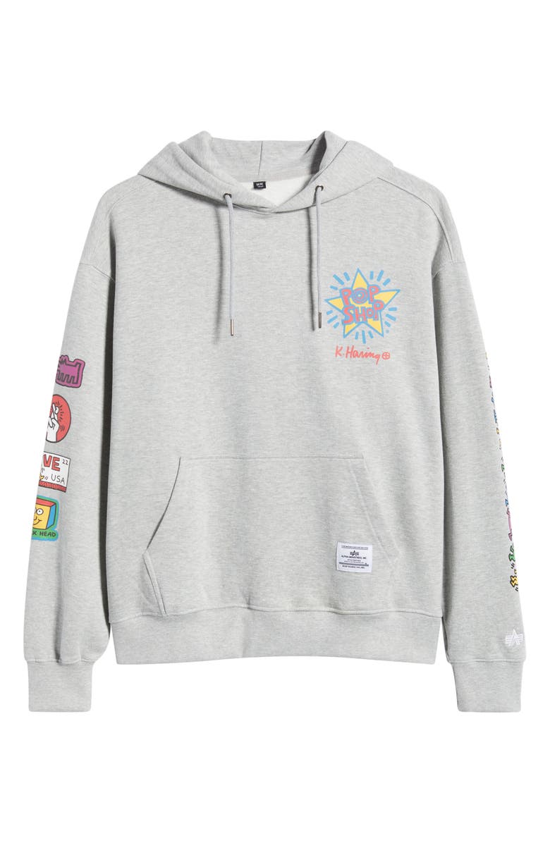 Alpha Industries x Keith Haring Alpha Pop Shop Graphic Hoodie, Alternate, color,
