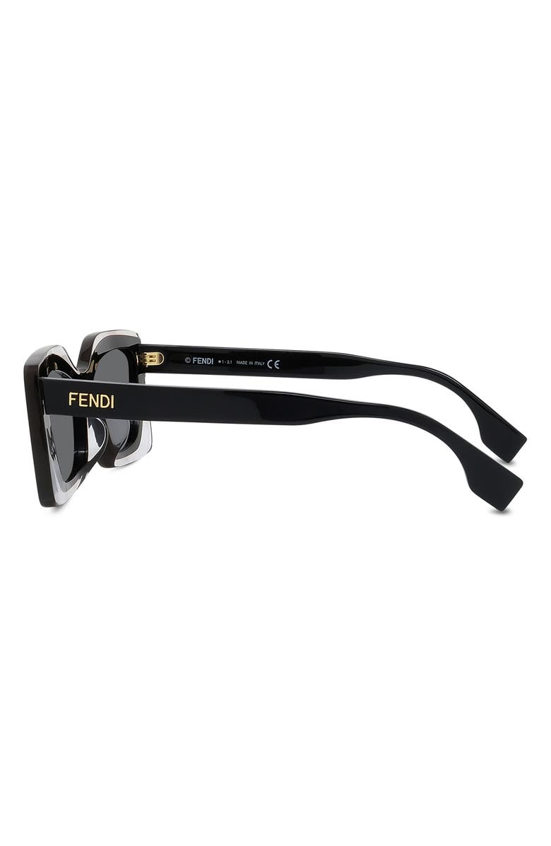 Fendi 'Fendi 53mm Rectangular Sunglasses, Alternate, color,