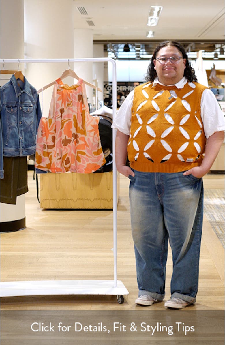 Luciana Print Sleeveless Chiffon Top, sales video thumbnail