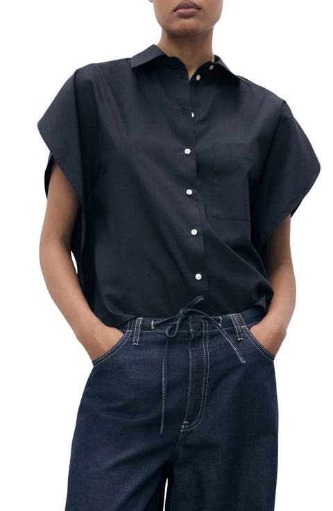 Oversize Button-Up Shirt