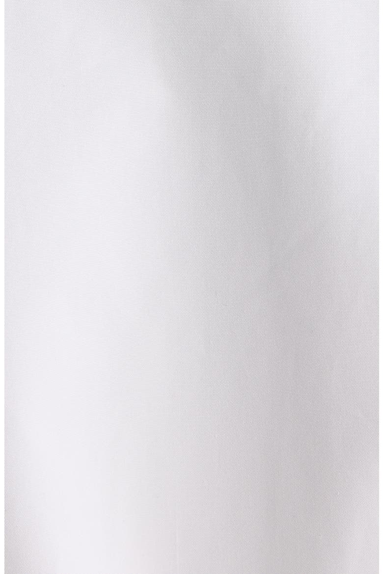 Wide Collar Cotton Poplin Button-Up Shirt, Alternate, color, WHITE