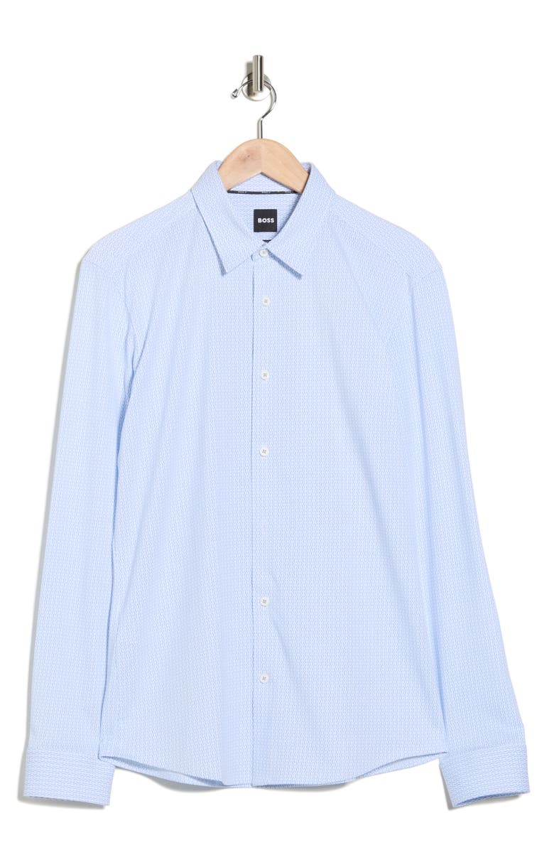 BOSS Roan Kent Button-Up Shirt, Alternate, color, Light/ Pastel Blue