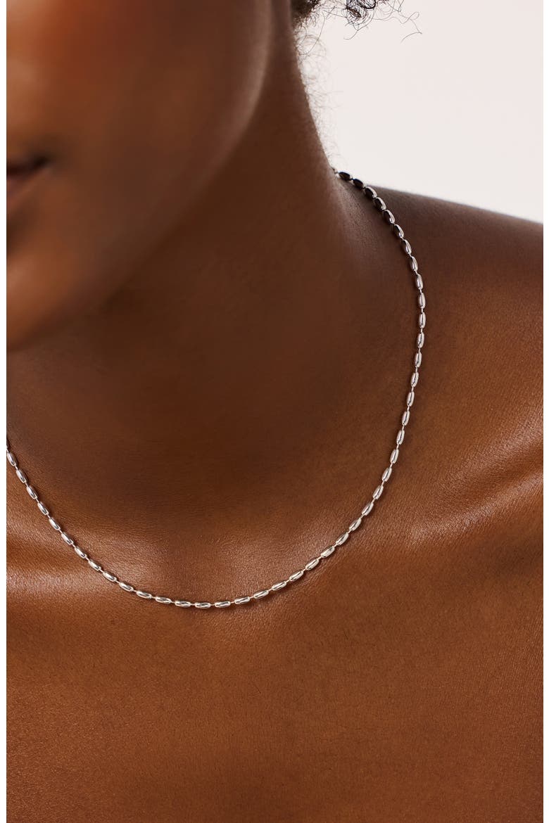 Ball Chain Necklace - Capri Silver, Alternate, color, Silver