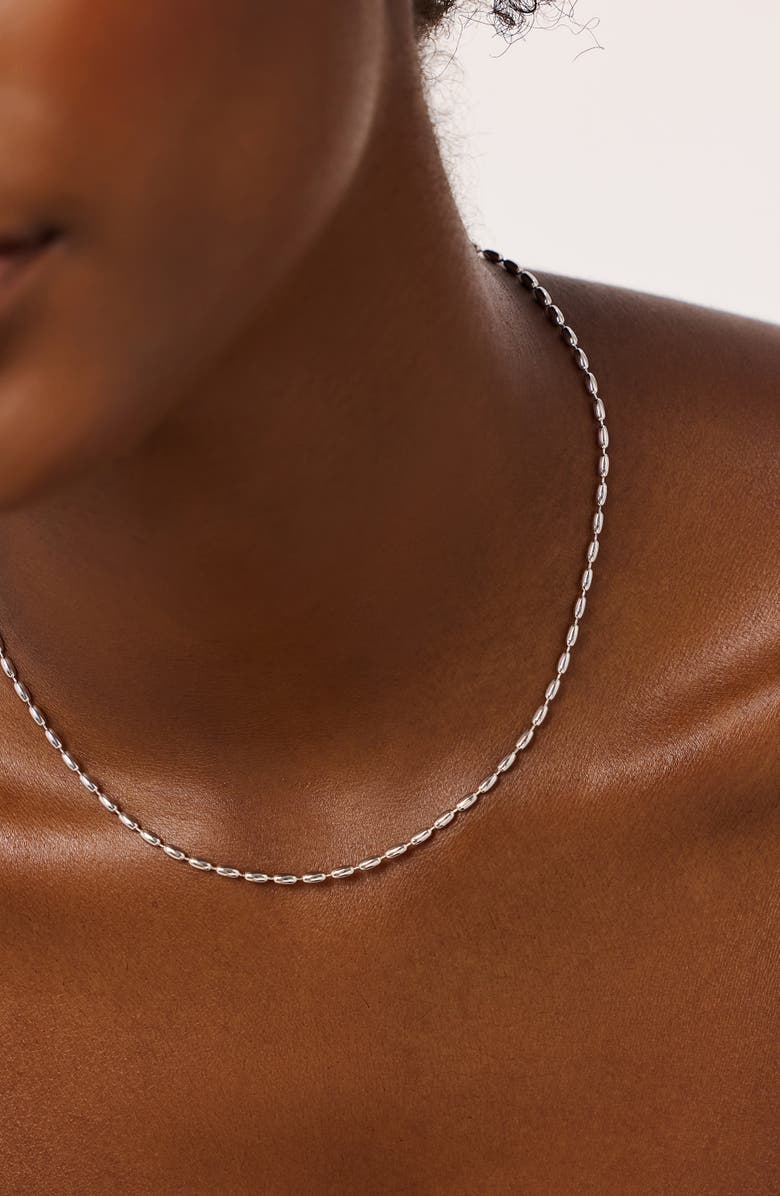 Ana Luisa Ball Chain Necklace - Capri Silver, Alternate, color, Silver