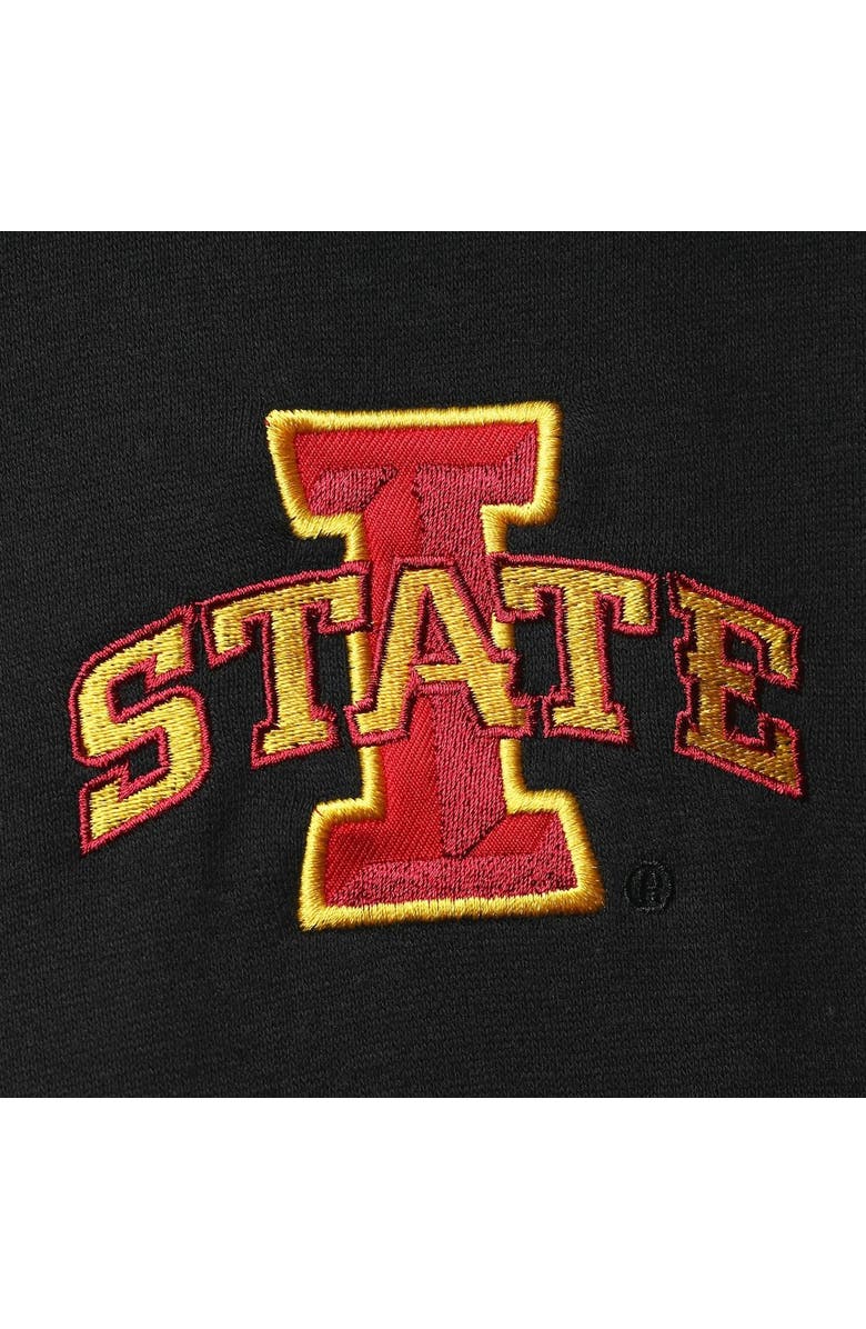 COLOSSEUM Men's Colosseum Black Iowa State Cyclones Tortugas Logo Quarter-Zip Jacket, Alternate, color, 