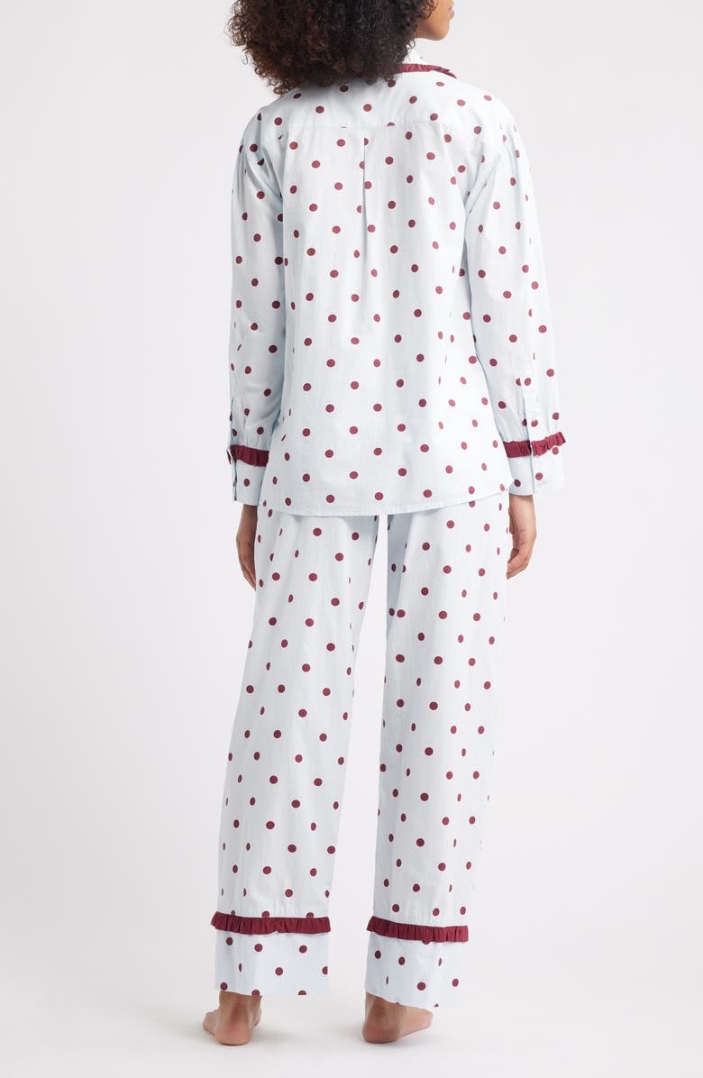 Damson Madder Antonella Polka Dot Pajamas, Alternate, color, Blue