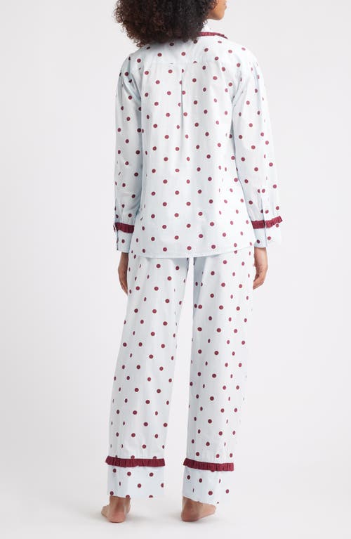 Damson Madder Antonella Polka Dot Pajamas In Red
