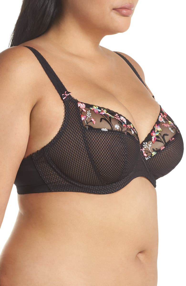 Elomi Charley Full Figure Underwire Plunge Bra, Alternate, color,