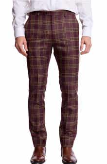 Downing Slim Fit Check Dress Pants