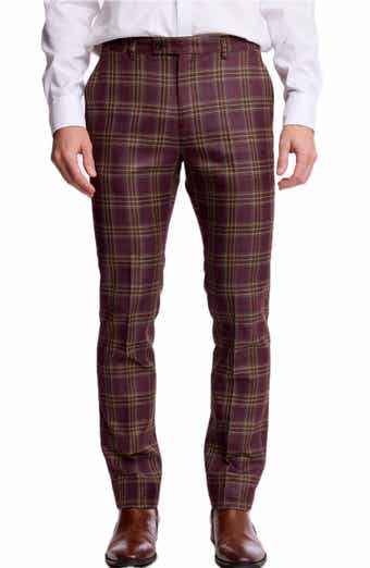 Downing Slim Fit Check Dress Pants