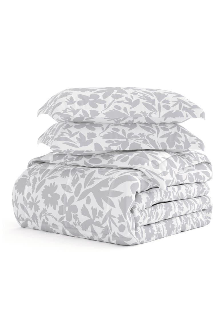 Premium Down Alternative Comforter Set, Main, color, LIGHT GRAY