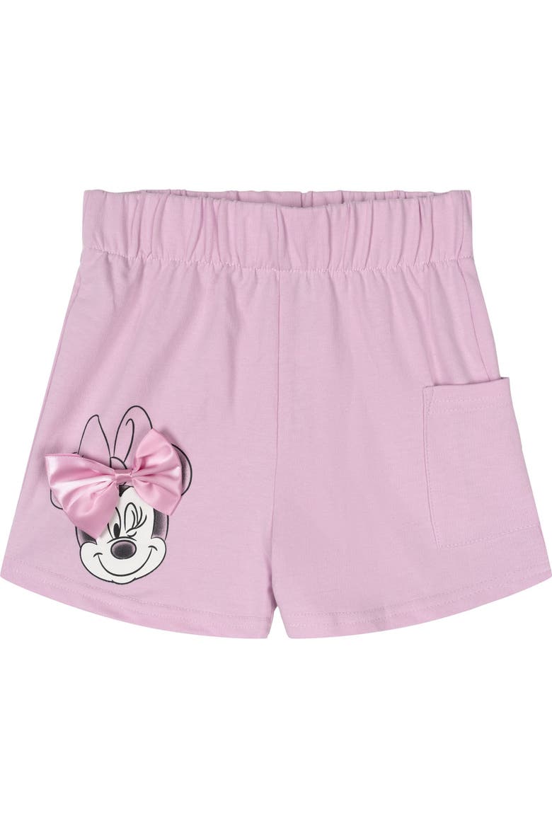 Minnie Mouse 2-Piece T-Shirt and French Terry Shorts Set, Alternate, color, Ivory Pink Minnie