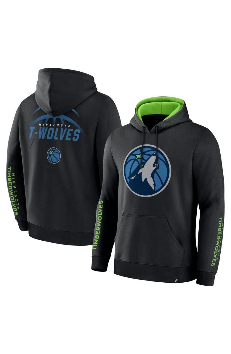 FANATICS Men's Fanatics Black Minnesota Timberwolves Legacy Guard Pullover Hoodie, Main, color, Black
