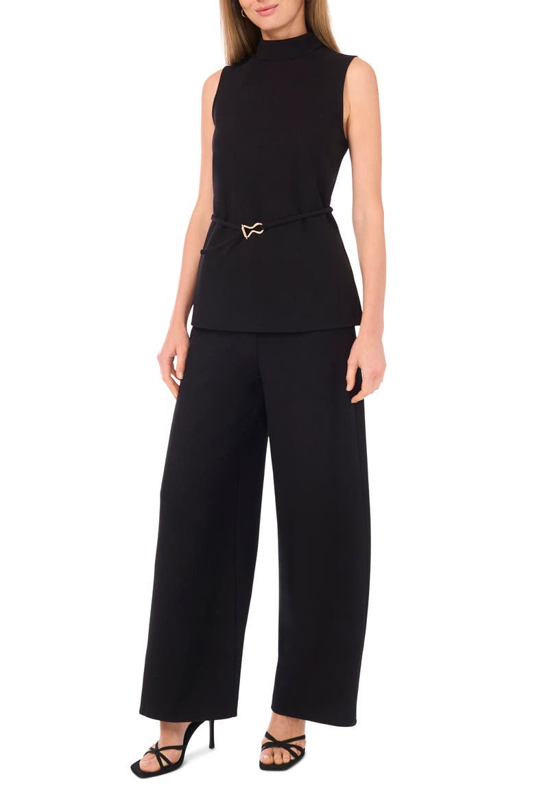 Wide Leg Pull On Pants, Alternate, color, RICH BLACK