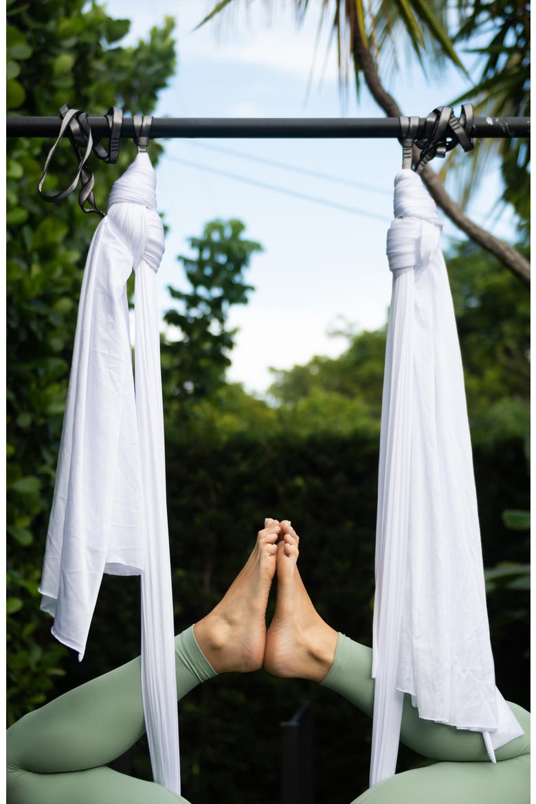 Yoga Silk - Aerial Support for Yoga and Strength Building, Alternate, color, White