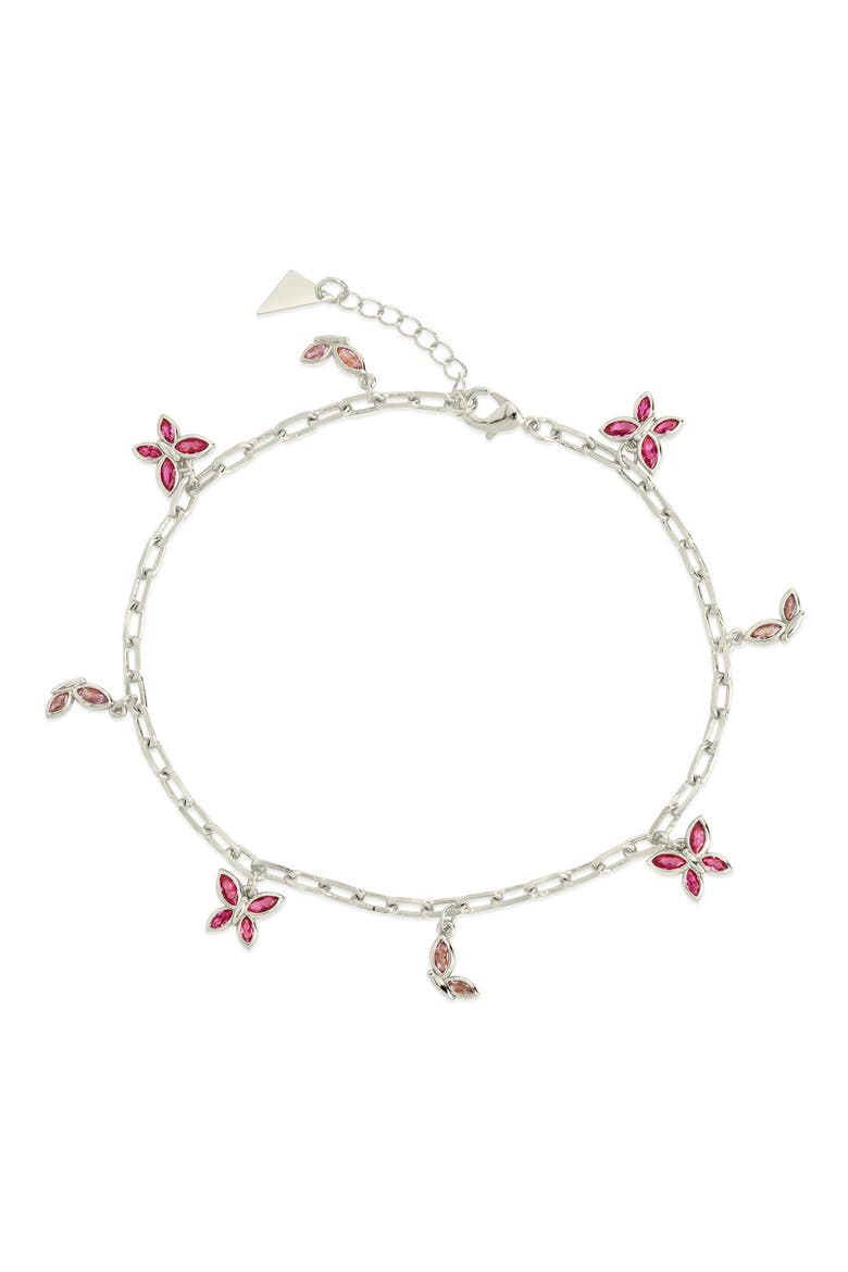 Caria Cubic Zirconia Butterfly Anklet video