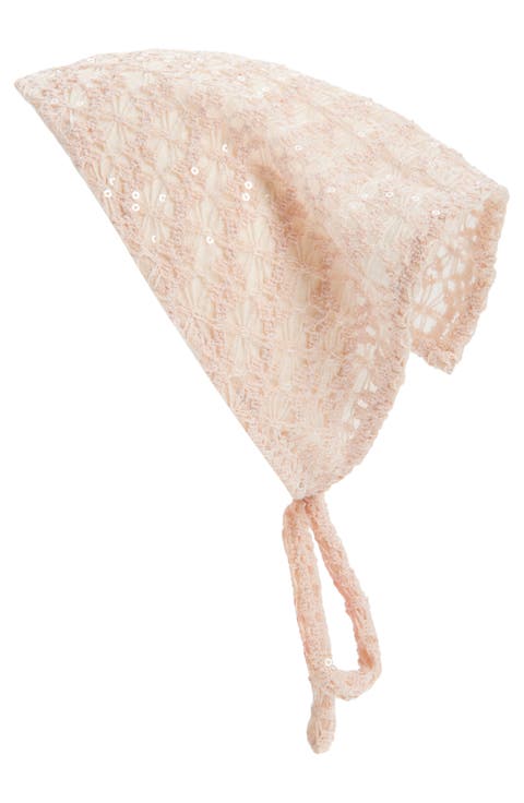 Sequin Lace Headscarf