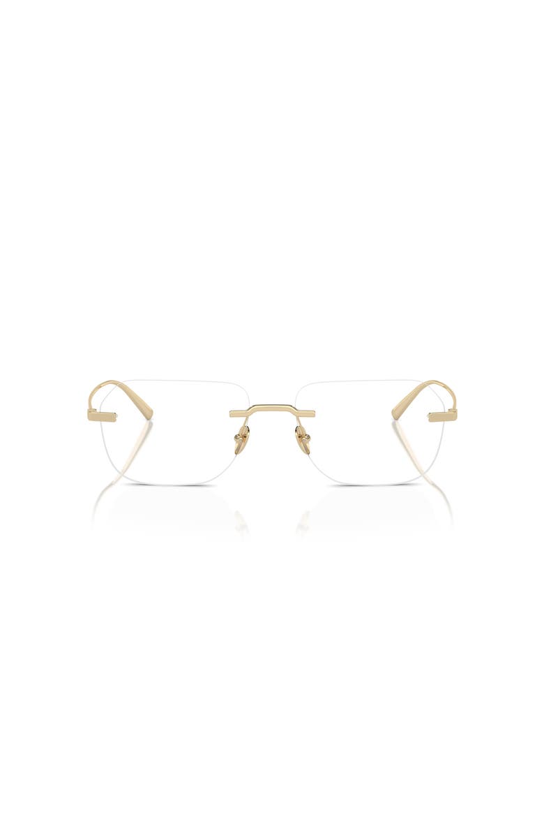 57mm Rectangle optical glasses, Alternate, color, Gold