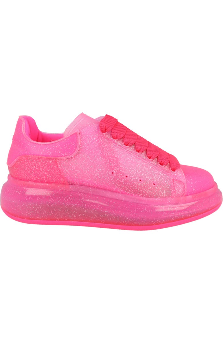 McQueen Glitter Sneaker, Alternate, color, Bright Pink