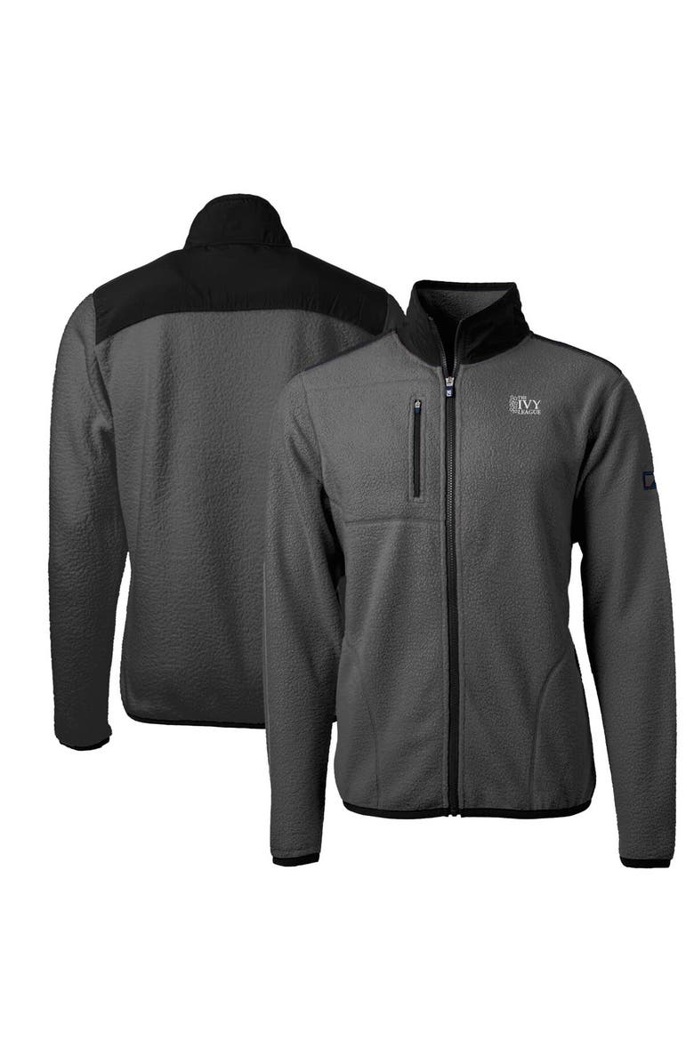 Cutter & Buck Men's Cutter & Buck Gray Ivy League Cascade Eco Sherpa Fleece Full-Zip Jacket, Main, color, Gray