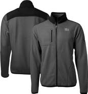 Cutter & Buck Men's Cutter & Buck  Gray Ivy League Cascade Eco Sherpa Fleece Full-Zip Jacket