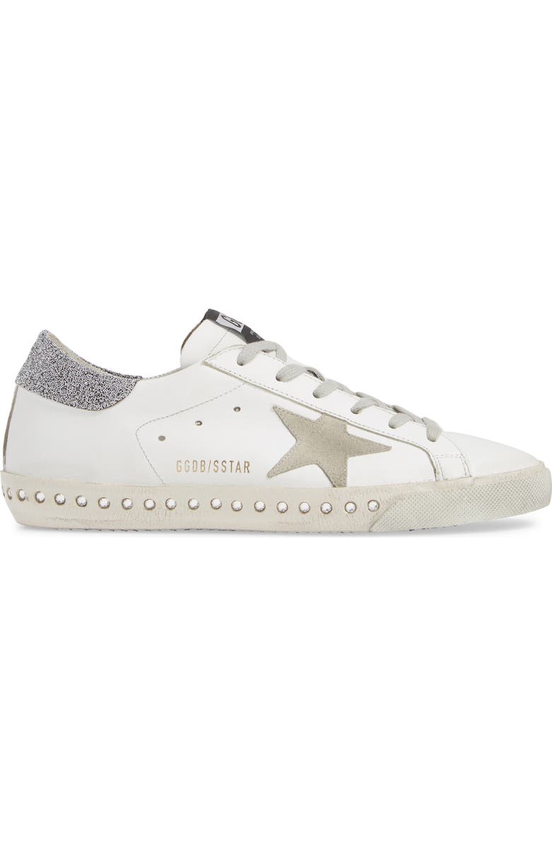 Golden Goose Superstar Crystal Embellished Sneaker, Alternate, color,