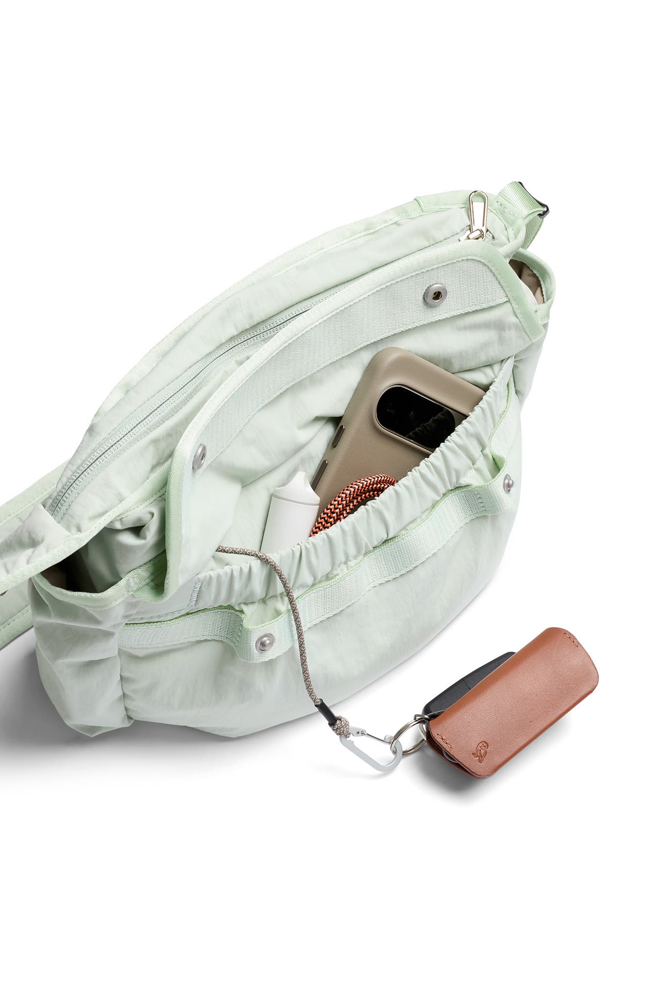 Cinch Sling Bag, Alternate, color, SEAFOAM