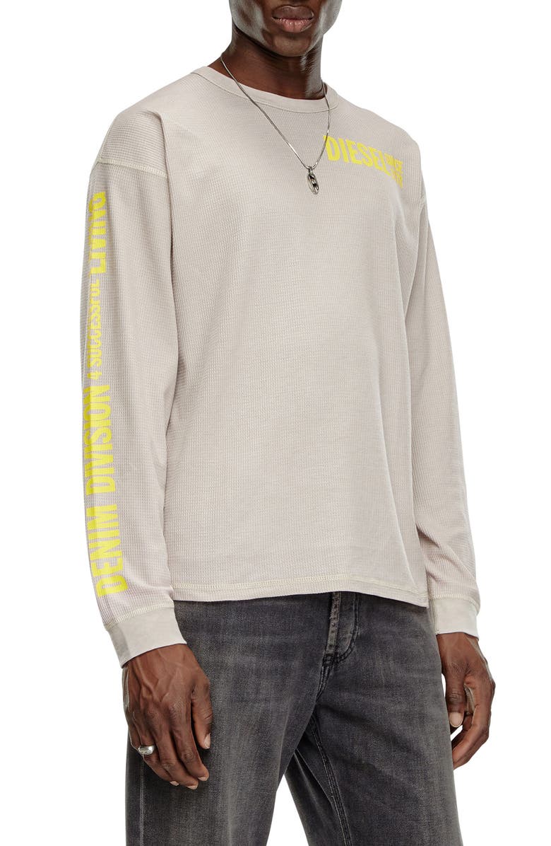 DIESEL<sup>®</sup> T-Burn XT Long Sleeve Waffle Knit T-Shirt, Main, color, 