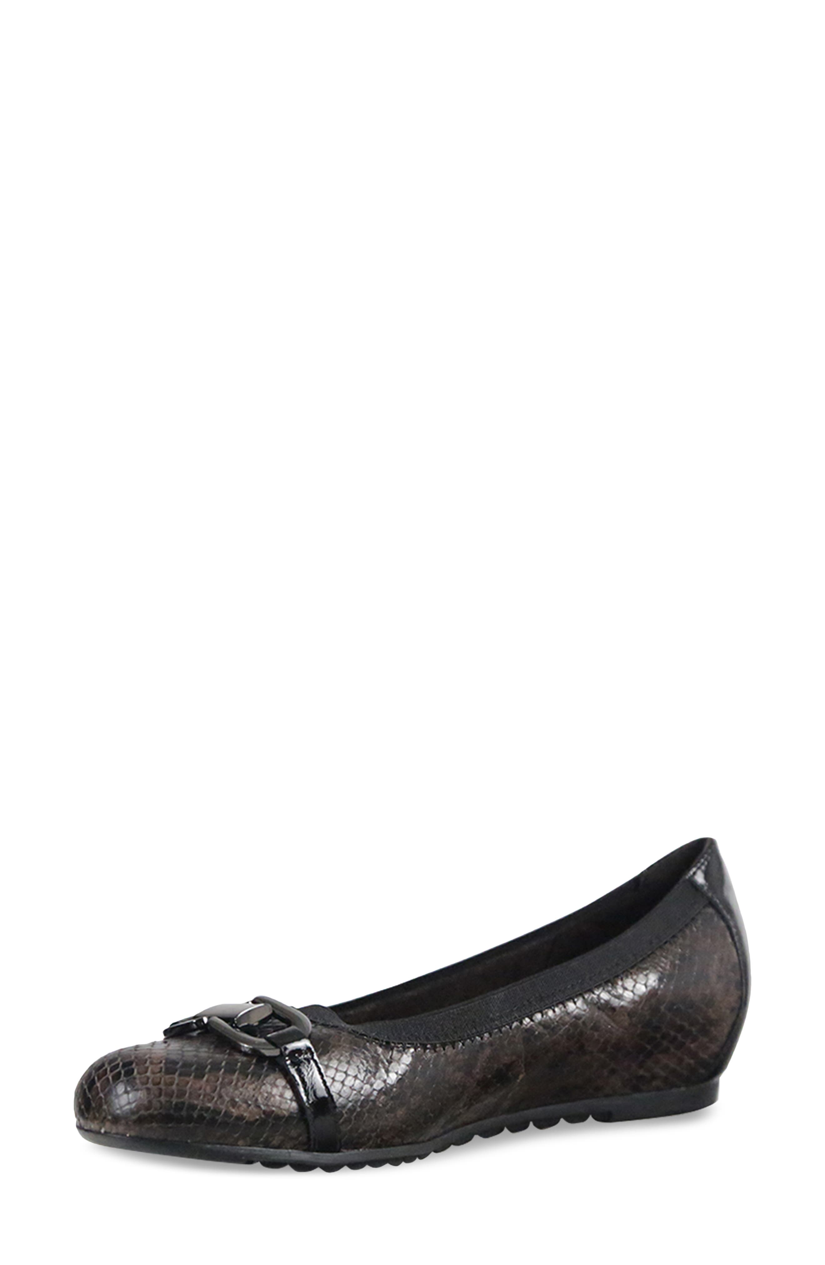 Ivy II Ballet Flat, Alternate, color, BROWN SNAKE PRINT LEATHER