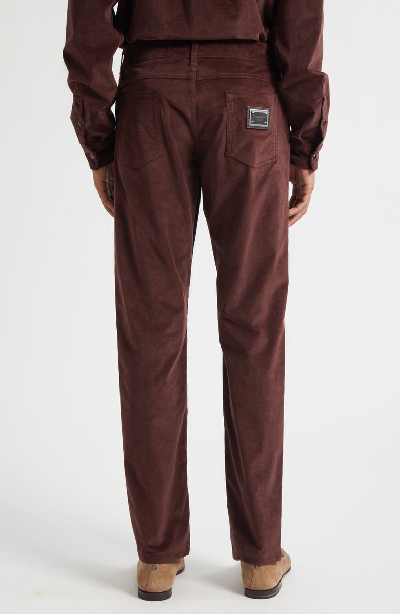 Dolce&Gabbana Stretch Cotton & Cashmere Corduroy Pants, Alternate, color, R5515 Marrone 10