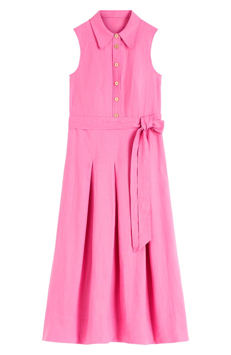 Boden Belinda Linen Shirt Dress, Alternate, color, Pink
