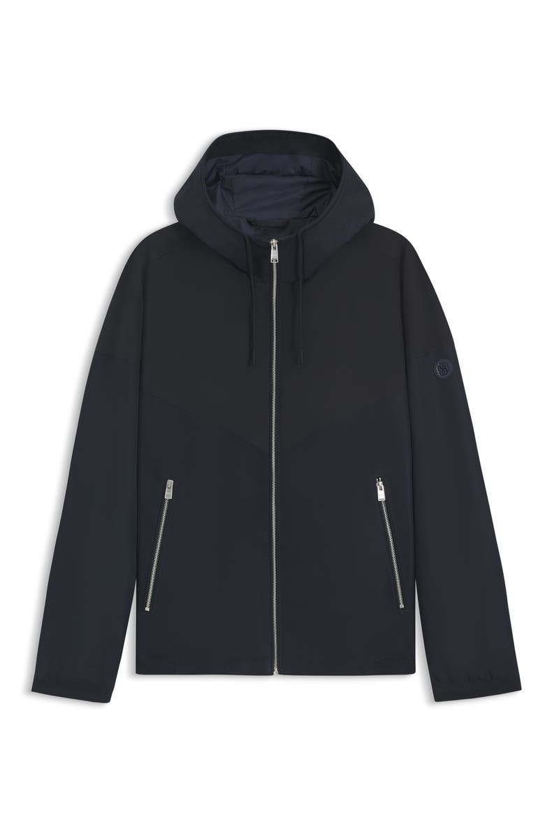 BOSS Cierno4 Hooded Recycled Polyester Jacket, Alternate, color, Dark Blue