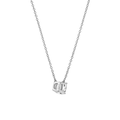 Luvmyjewelry Cushion Chic 14k Gold Lab Grown Diamond Necklace In Metallic