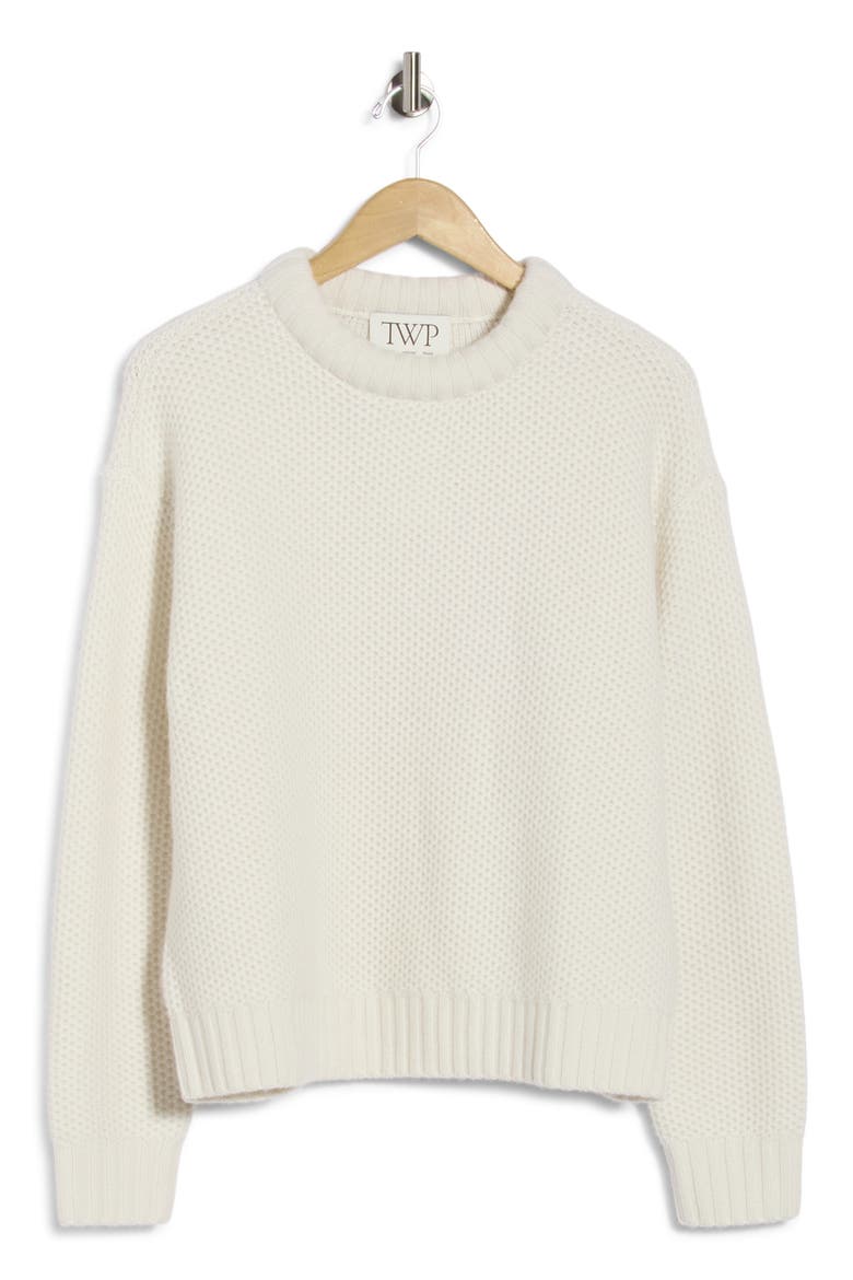 Waffle Thermal Cashmere Sweater, Main, color, IVORY