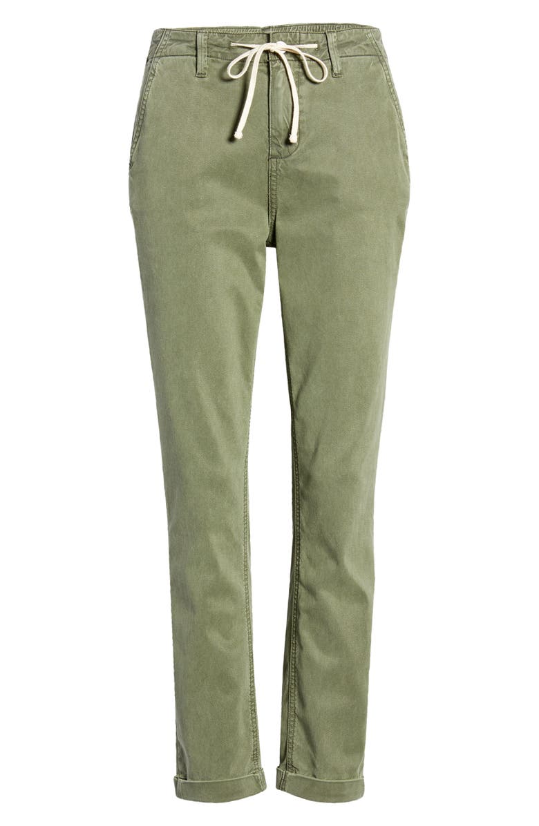 PAIGE Drawstring Waist Pants, Alternate, color, Vintage Costal Green