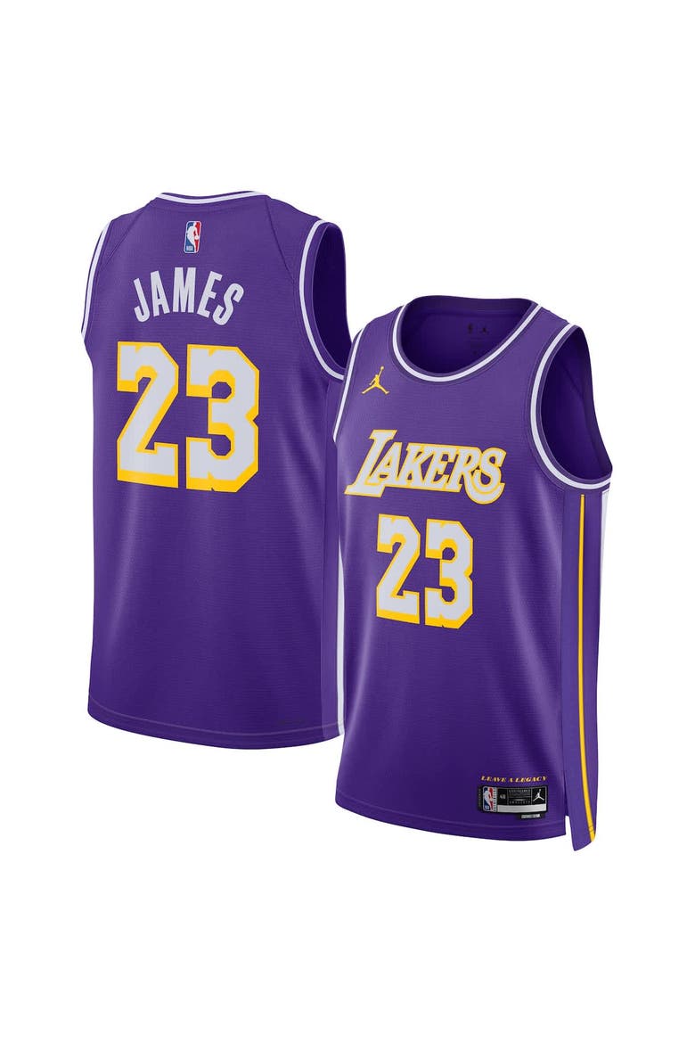 Unisex Jordan Brand LeBron James Purple Los Angeles Lakers Swingman Jersey - Statement Edition, Alternate, color, Purple