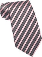 ZEGNA TIES Stripe Silk & Cotton Tie