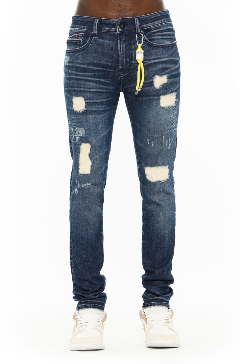 Punk 601 Ripped Super Skinny Jeans, Main, color, VIKER
