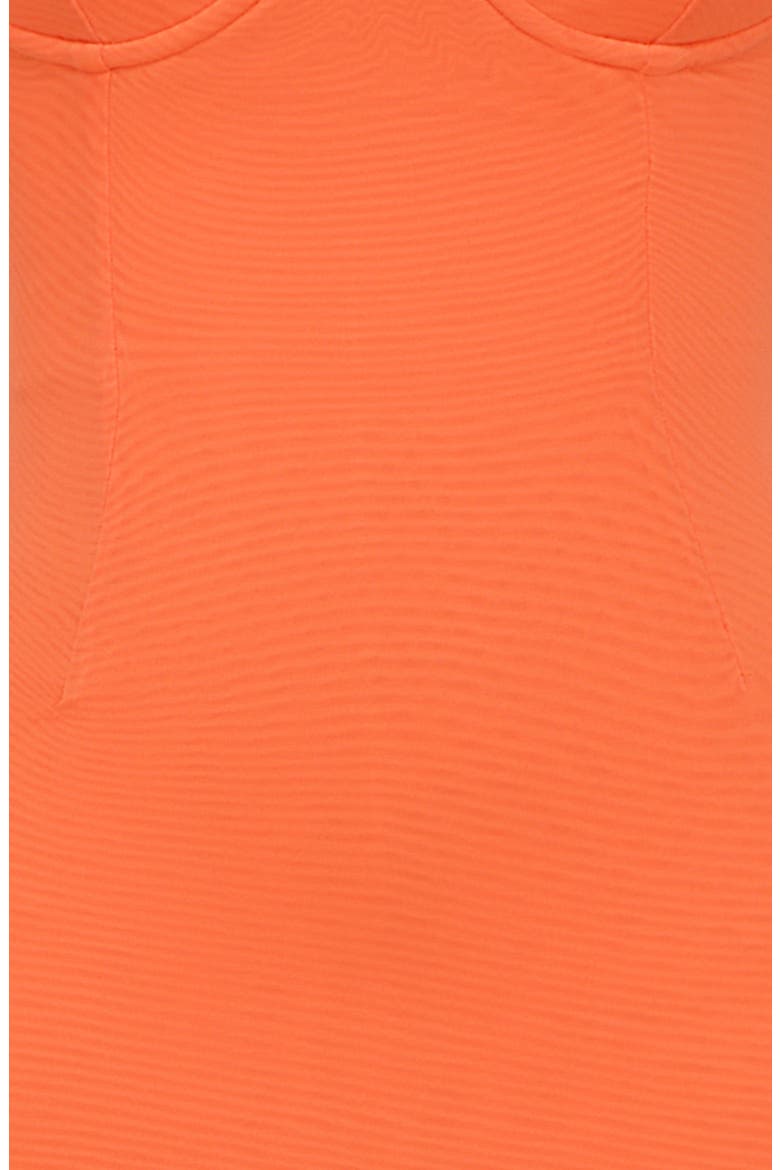 Aiza Floral Underwire Cocktail Dress, Alternate, color, FLAME ORANGE