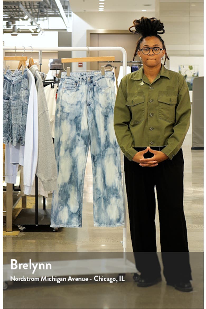 Logan Bleach Splatter Wide Leg Jeans video