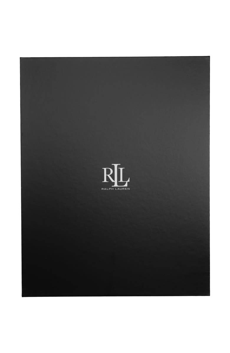 Lauren Ralph Lauren Equestrian Woven Scarf And Knit Hat Gift Set, Alternate, color, Black