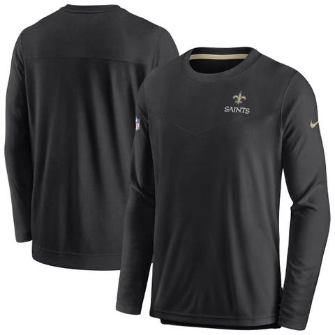 Men's Nike Black New Orleans Saints Sideline Lockup Performance Long Sleeve T-Shirt