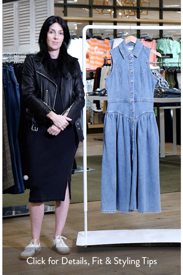 Sleeveless Denim Midi Dress video