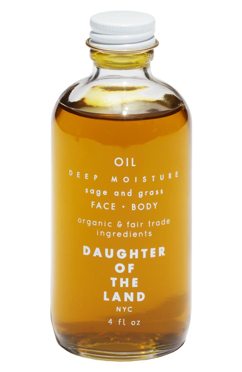 Daughter of the Land Deep Moisture Sage & Grass Face & Body Oil, Main, color,