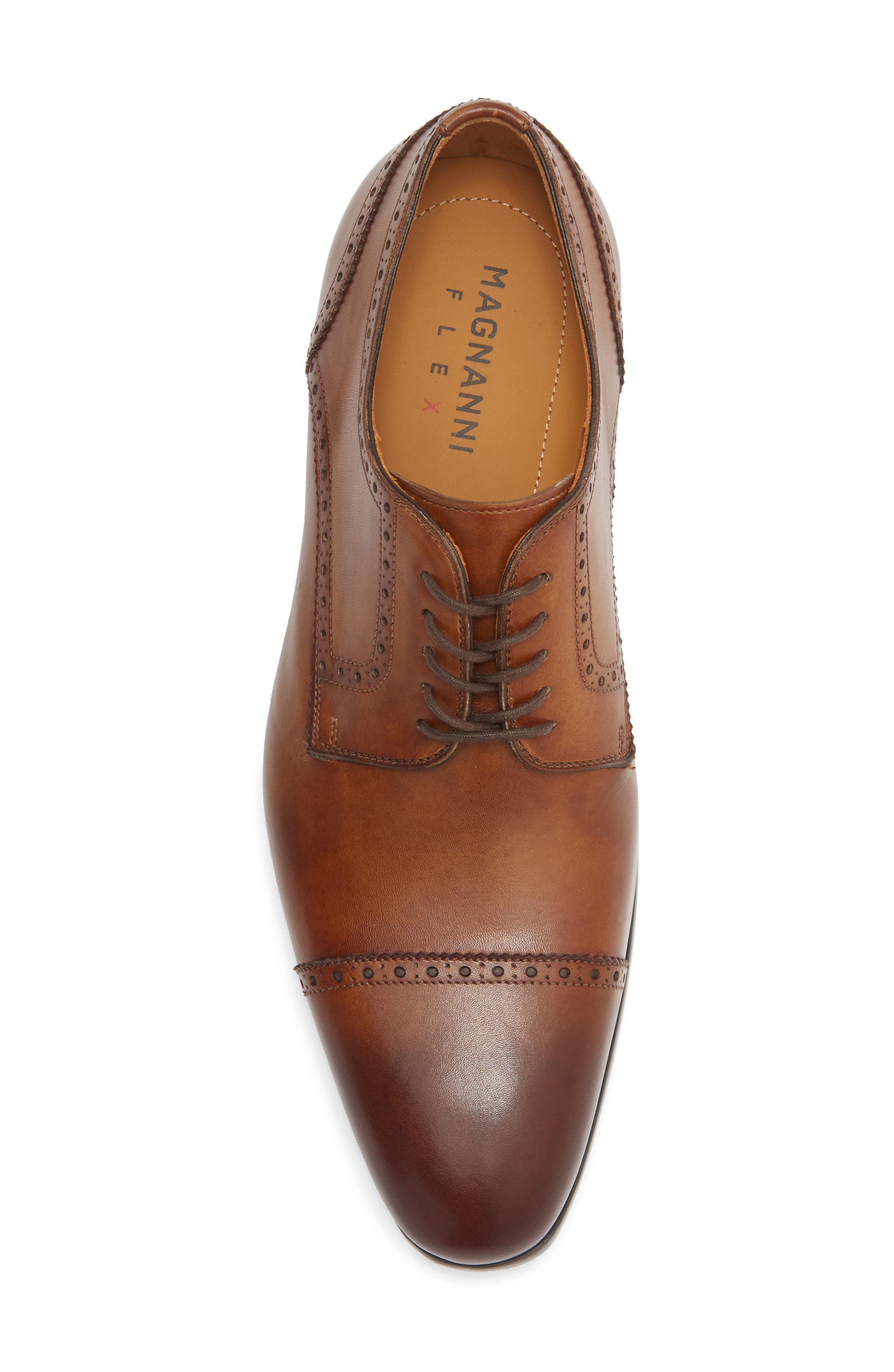 Macsen Brogue Cap Toe Derby, Alternate, color, TABACO