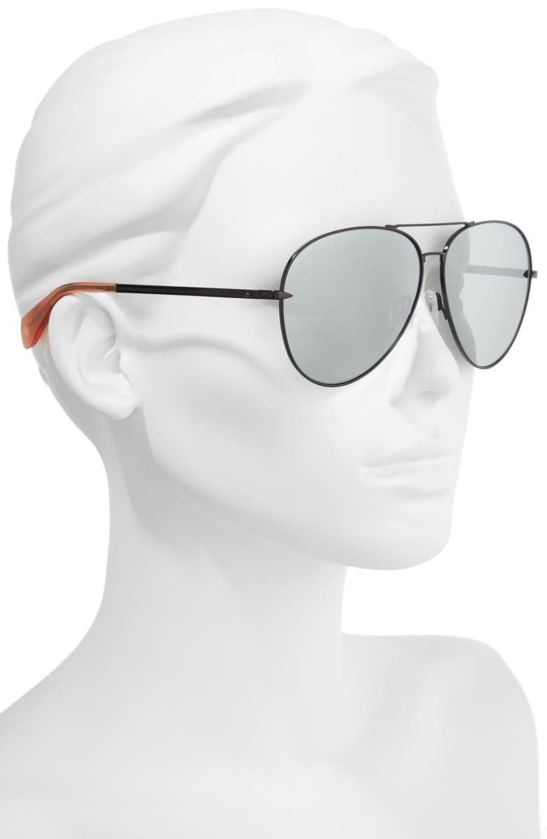 rag & bone 63mm Oversize Aviator Sunglasses, Alternate, color,